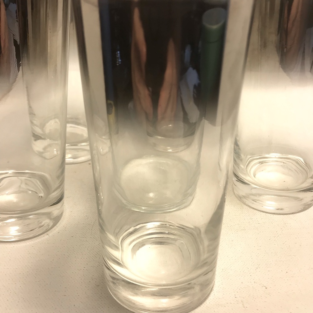 Silver Fade Pitcher and Glasses